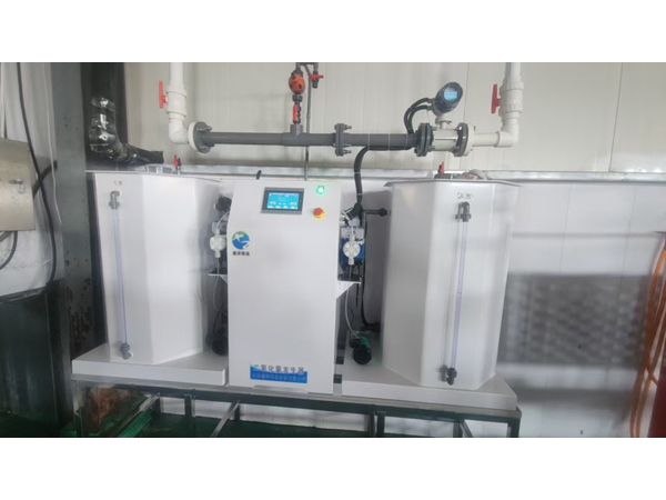 威海食品廠(chǎng)二氧化氯發(fā)生器安裝調(diào)試完成