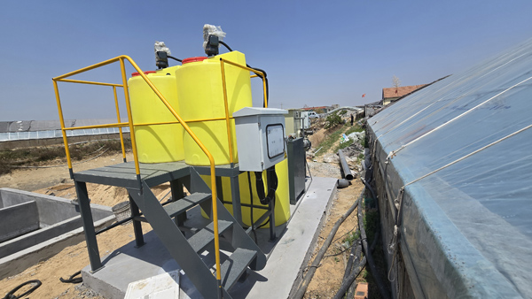 淡水養(yǎng)殖微濾機(jī)加藥設(shè)備安裝調(diào)試完成